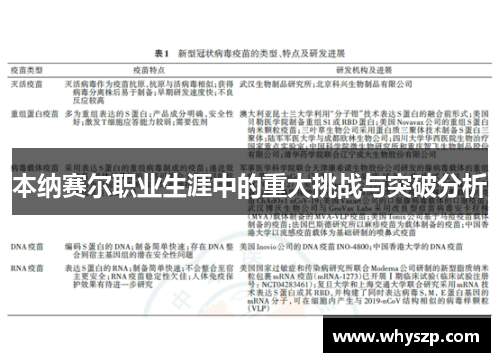 本纳赛尔职业生涯中的重大挑战与突破分析